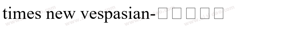 times new vespasian字体转换